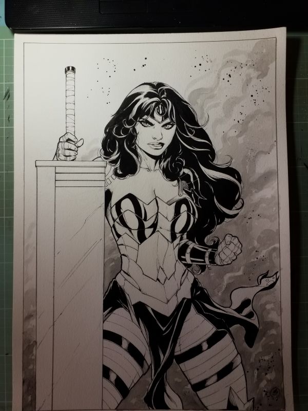 Image for Wonder Woman Absolute Inked Illustration "11x17"A3