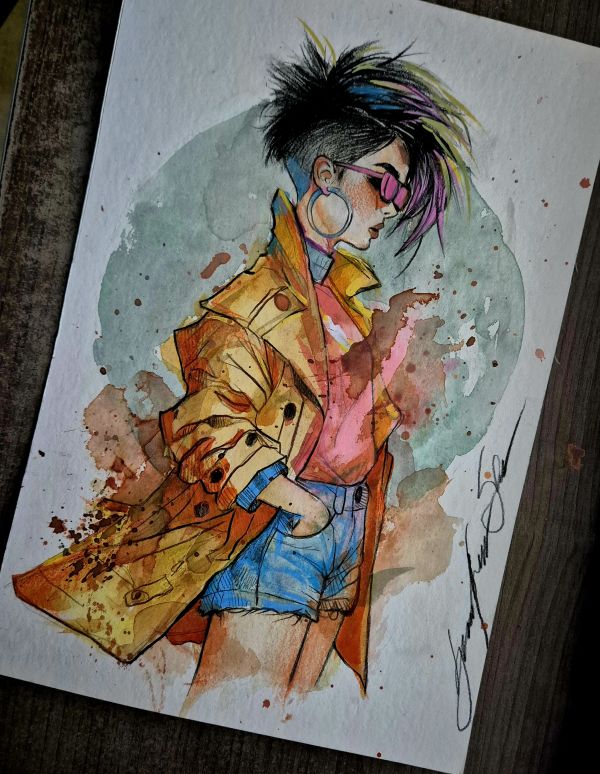 Image for JUBILEE - Pinup art by Guilherme Silva - 7,8" x 11,7"