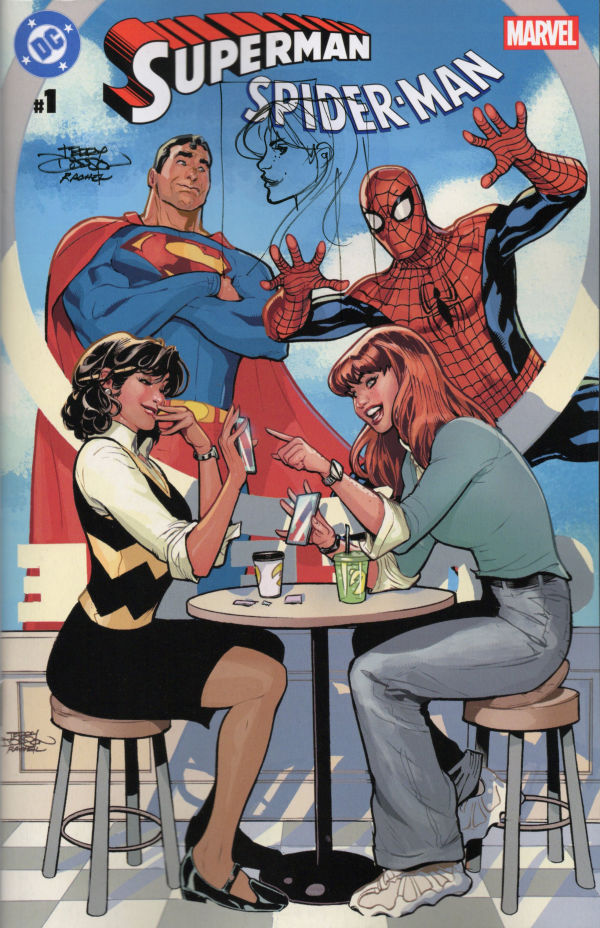 Image for Mary Jane Sketch on my Superman Spider-man #1 Cover