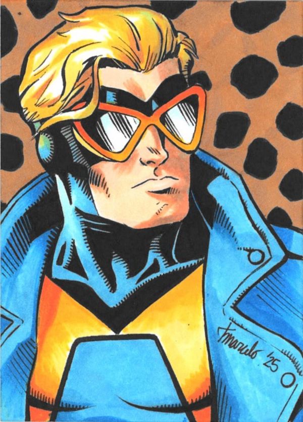 Image for Animal Man sketch card by Tyler Marcelo