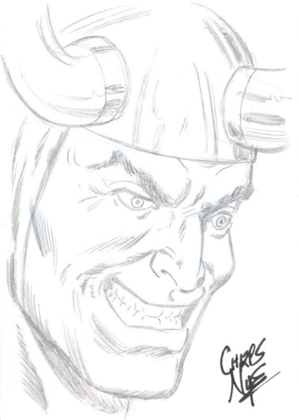 Image for Loki sketch card by Chris Nye