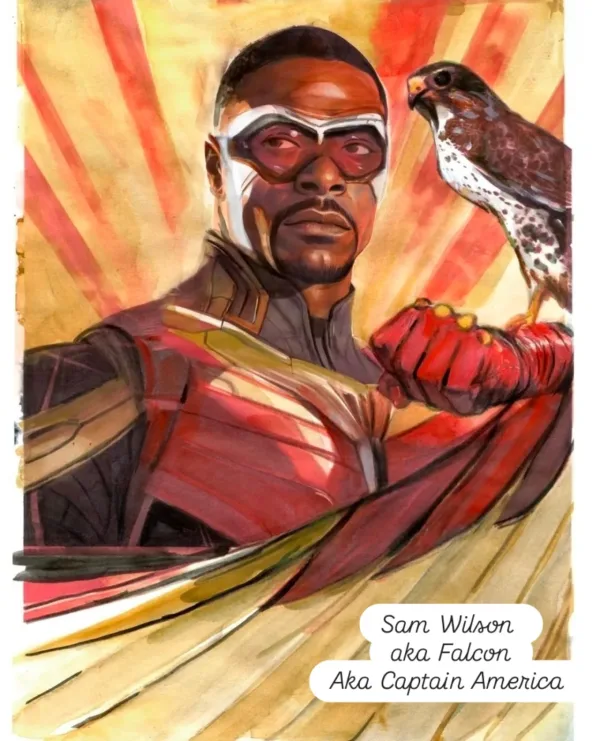 Image for Sam Wilson as Falcon Original Art by Berto Martinez