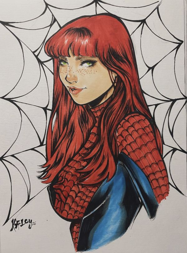 Image for Mary Jane Watson Spider-Man Suit Sketch by Kaloy