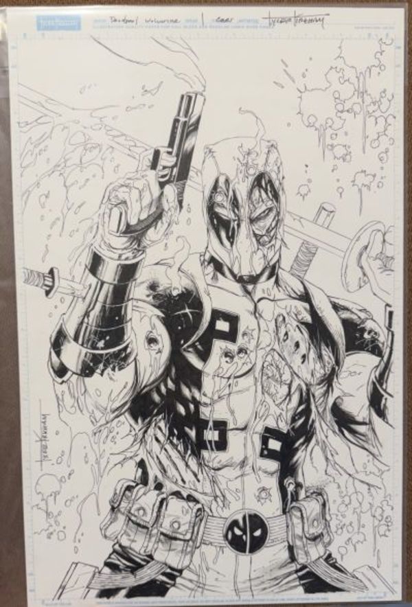 Image for Tyler Kirkham Deadpool Battle Damage Original Cover