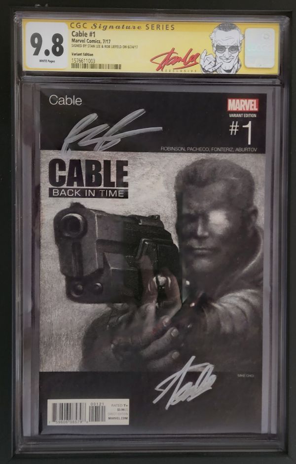 Image for Cable #1 CGC 9.8 Signed by Stan Lee & Rob Liefeld