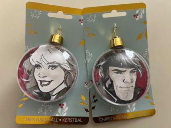 Image for Rogue and Gambit Christmas Ornaments by Ema Lupacchino