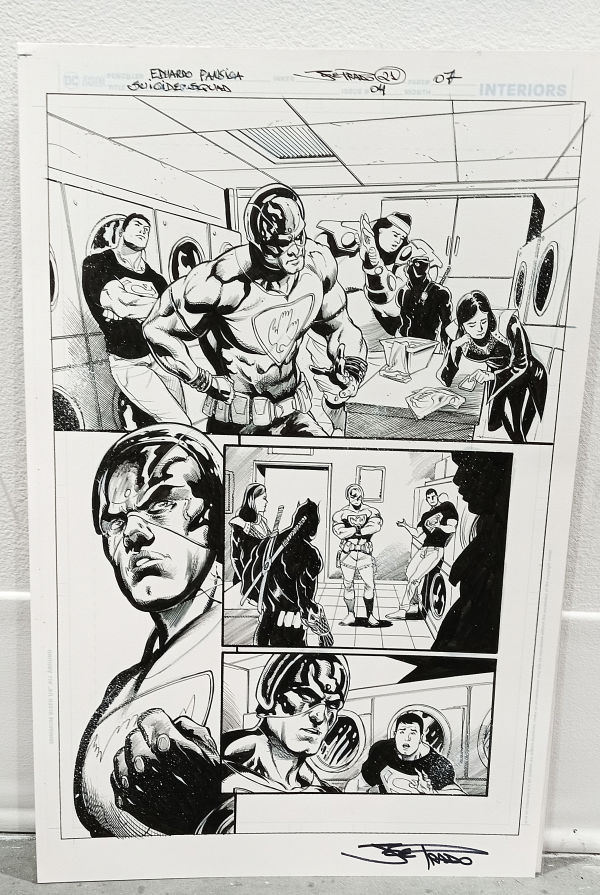 Image for SUICIDE SQUAD OA PAGE SIGNED EDUARDO PANSICA & JOE PRADO