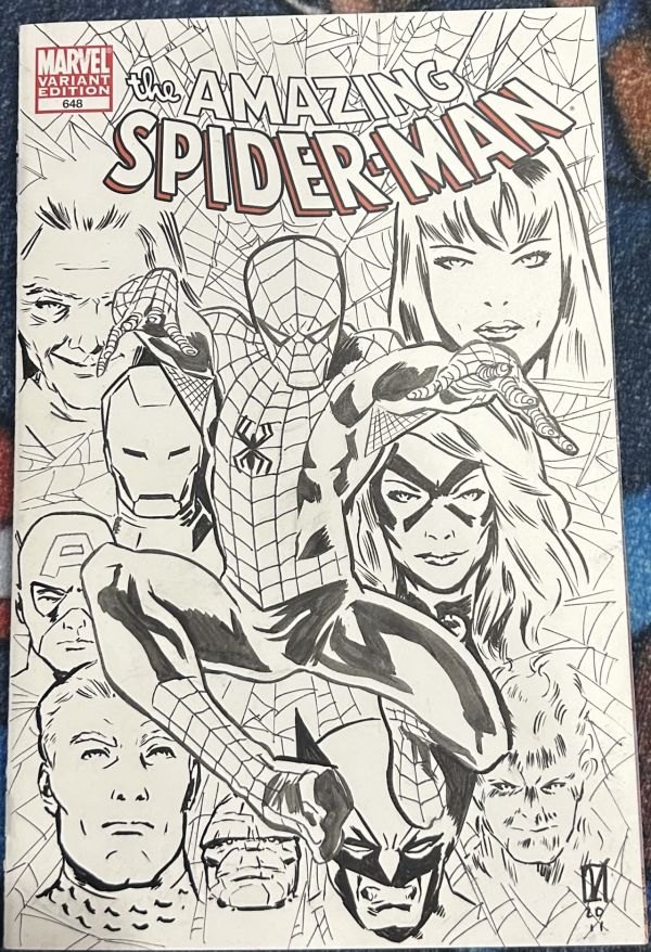 Image for Spider-Man Sketch Cover by Valentine Delandro