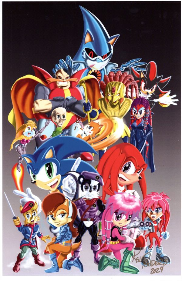 Image for SONIC THE HEDGEHOG UNIVERSE COLOR PRINT SIGNED KEN PENDERS