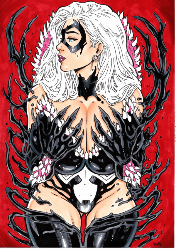 Image for Black Cat Venom Mashup Art