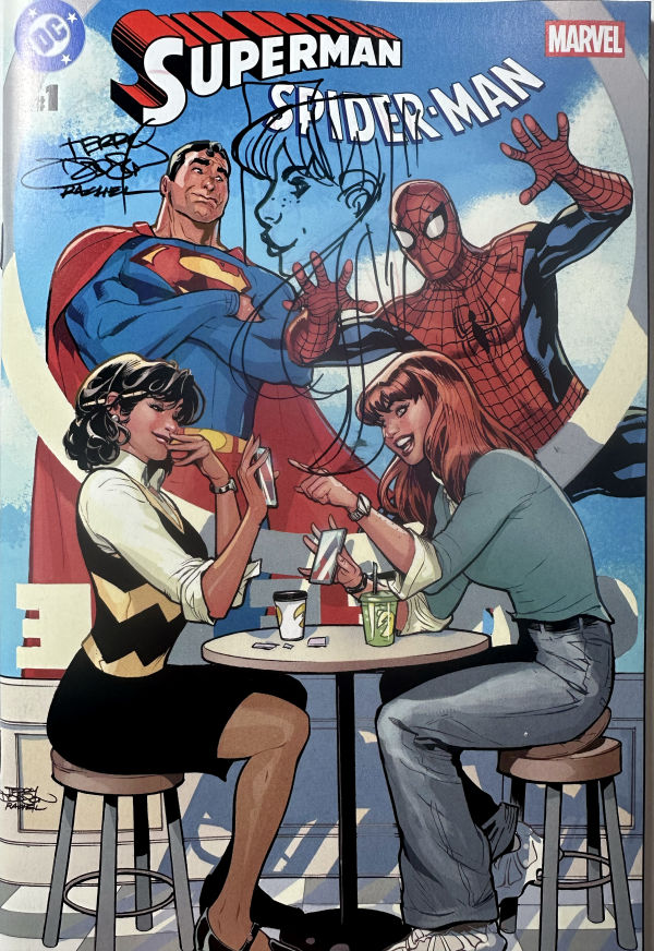 Image for Mary Jane Sketch on my Superman Spider-Man #1 Cover