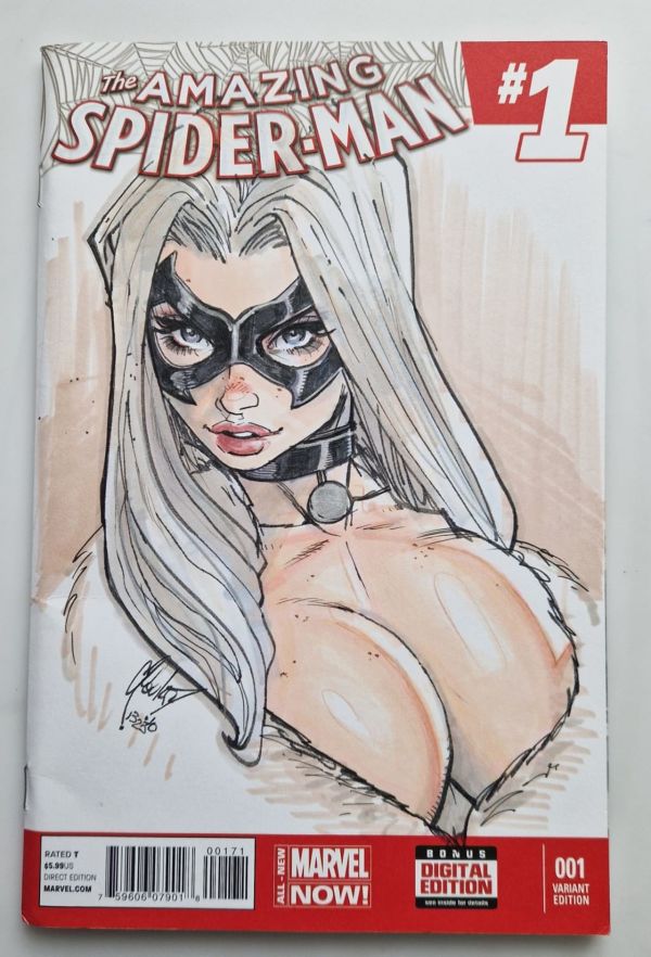 Image for The Amazing Spider-Man #1 Black Cat Sketch Cover