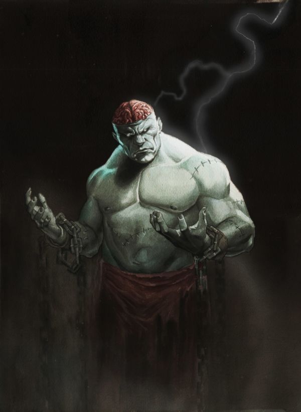 Image for frankenstein watercolor ( topshelfcomics ) 