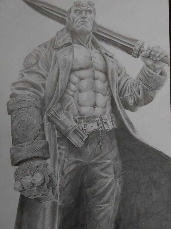 Image for Hellboy Pencil Illustration