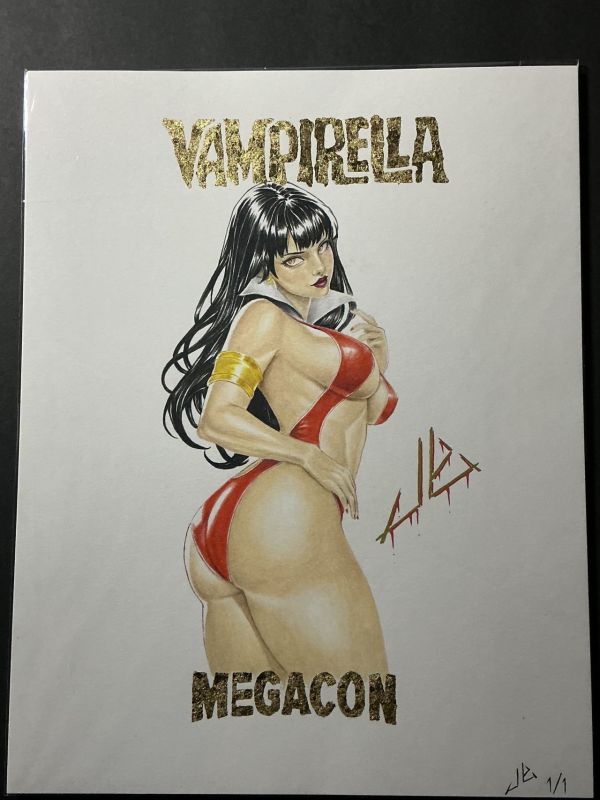 Image for Vampirella Megacon Exclusive Original Cover Art by Jordan Yamamoto