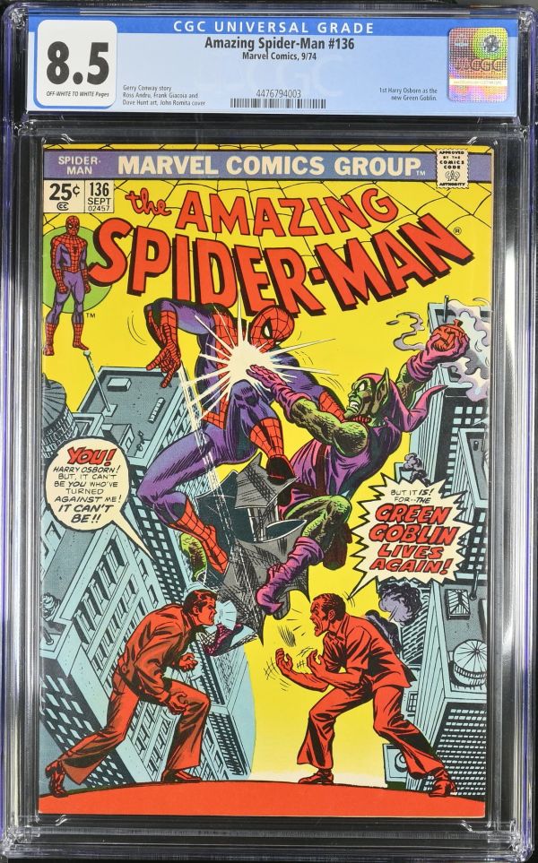 Image for Amazing Spider-Man #136 CGC 8.5