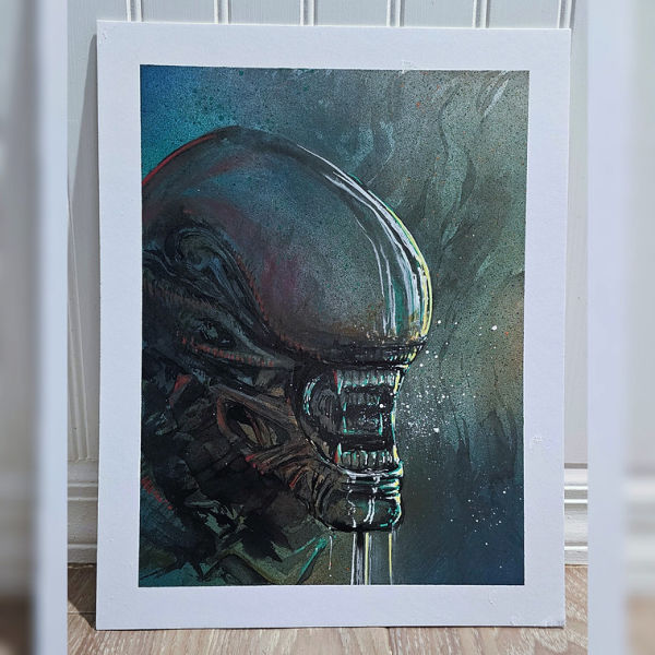 Image for Xenomorph - 11x14 Alien Original Art by Joe Doyle