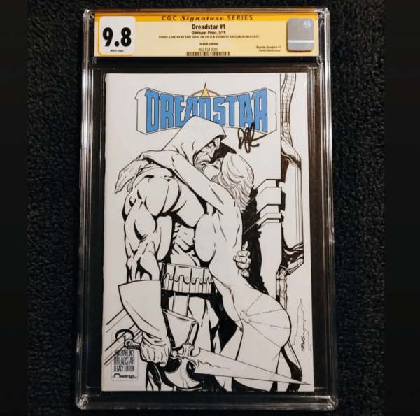 Image for Dreadstar #1 Blank Cover with Art by Bart Sears and Signed by Jim Starlin CGC 9.8