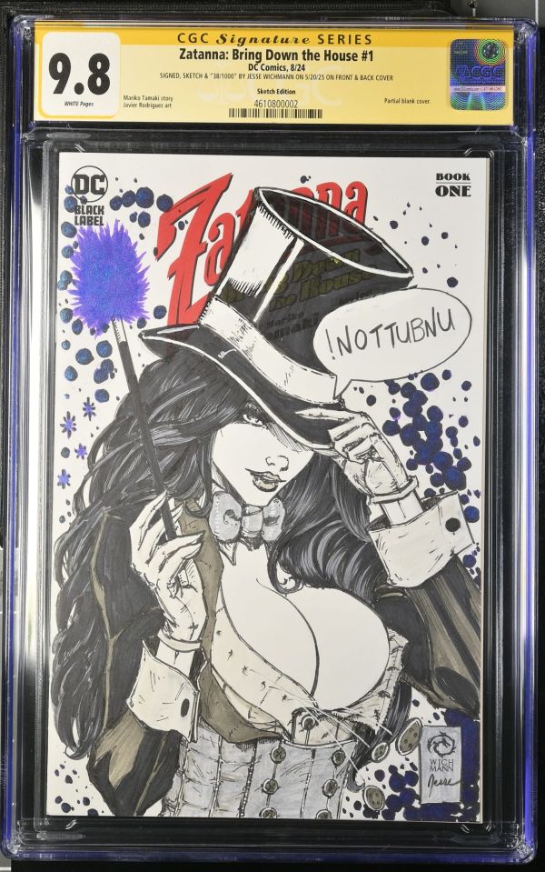 Image for Zatanna: Bring Down the House #1 CGC 9.8 by Jesse Wichmann