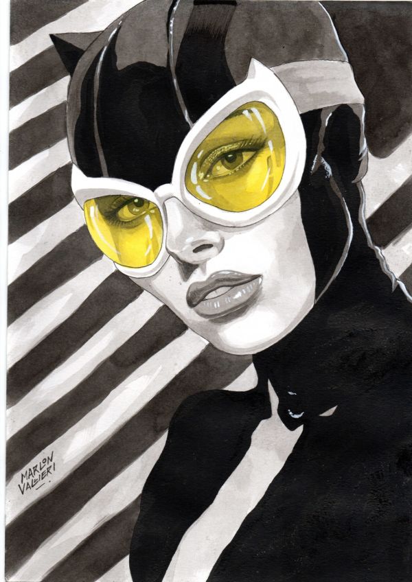 Image for Catwoman Original Art by Marlon Vallieri