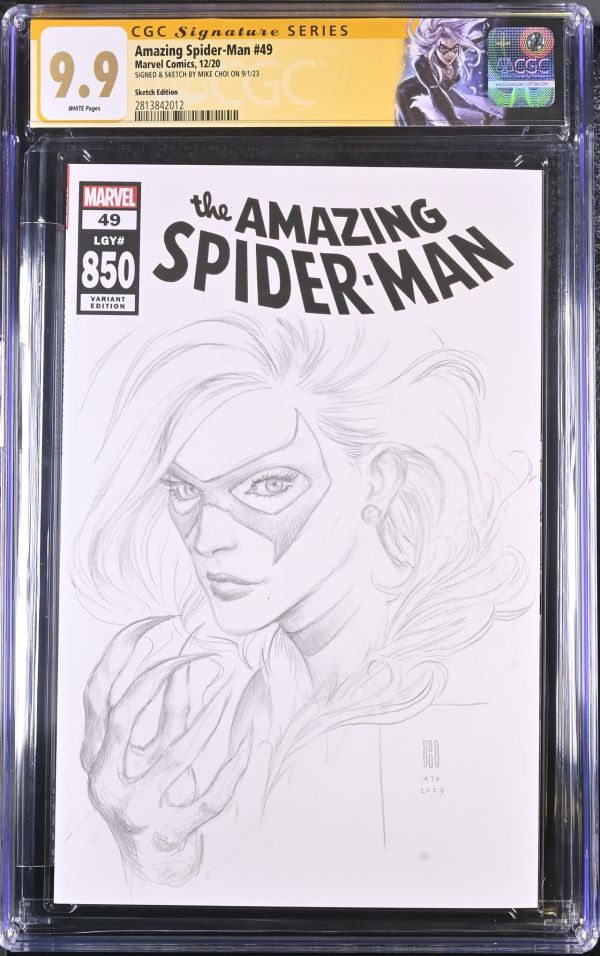 Image for Amazing Spider-Man #49 CGC 9.9 Signed & Sketched by Mike Choi