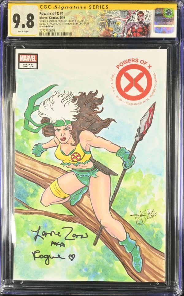 Image for Powers of X #1 CGC 9.8 Signed by Nick Justus and Lenore Zann