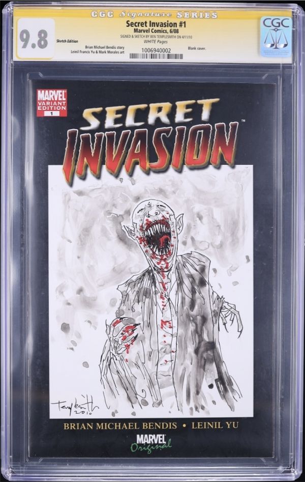 Image for Secret Invasion #1 Sketch Edition CGC 9.8