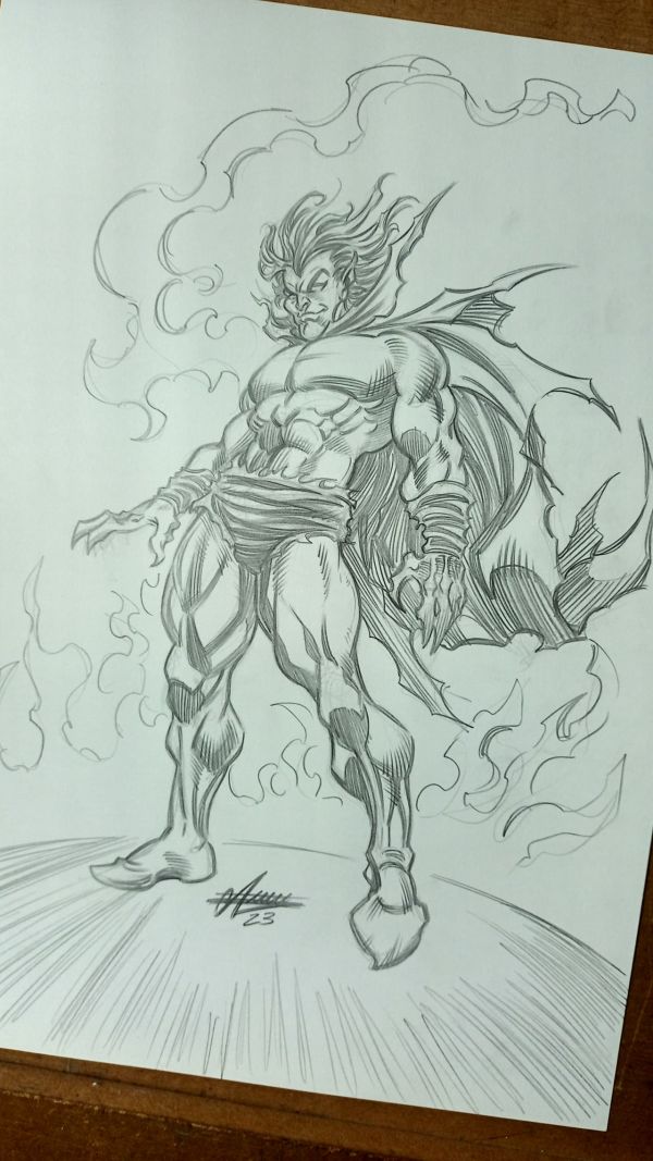 Image for Mephisto 9x12 pencil drawing
