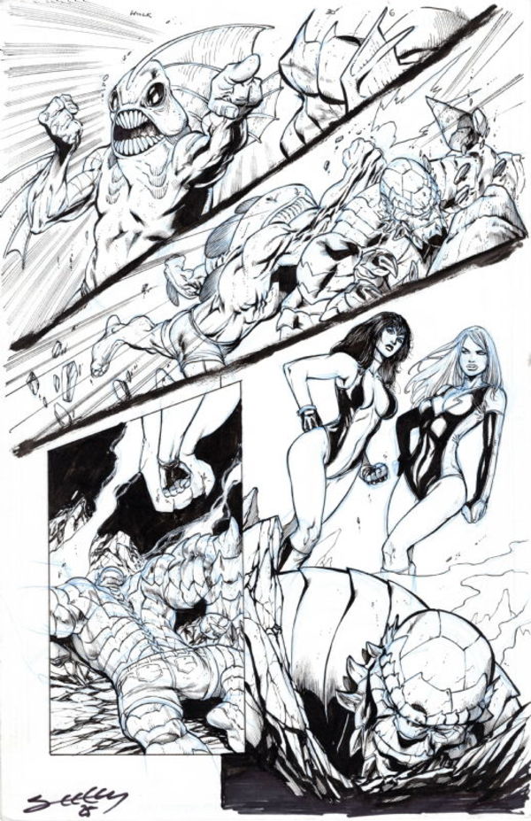 Image for HULK V2 #30 PUBLISHED ORIGINAL ART SIGNED TIM SEELEY