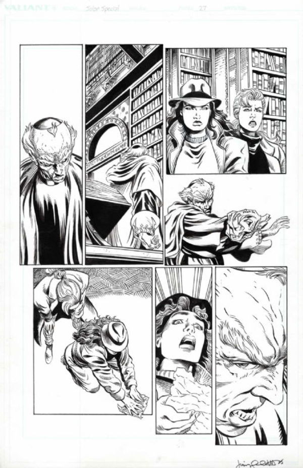Image for SOLAR MAN OF THE ATOM ORIGINAL PUBLISHED ART SIGNED JIMMY PALMIOTTI