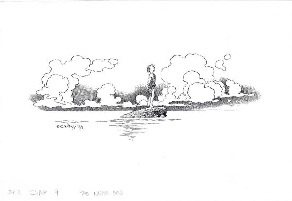 Image for THE NEVER BIRD ORIGINAL ART SIGNED CHARLES VESS