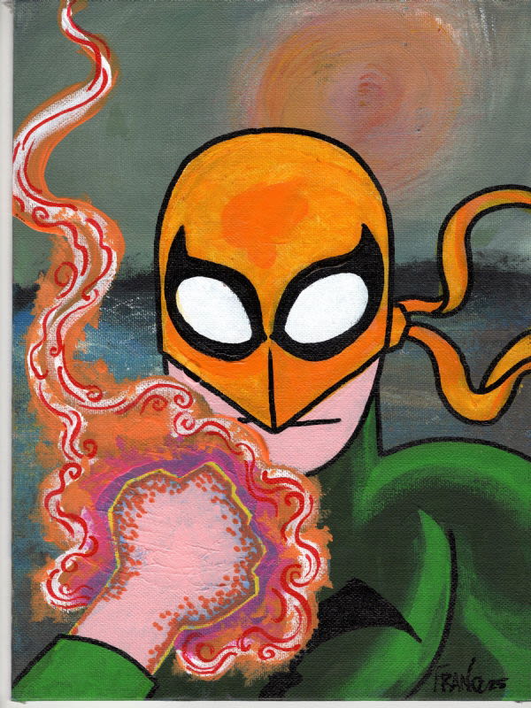 Image for IRON FIST ACRYLIC ORIGINAL ART SIGNED FRANCO