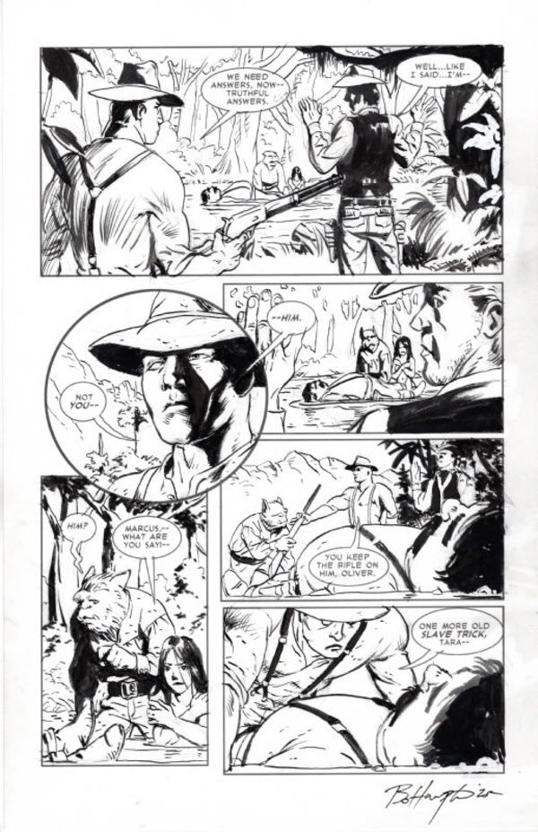 Image for THREE DEVILS ORIGINAL PUBLISHED ART SIGNED BO HAMPTON
