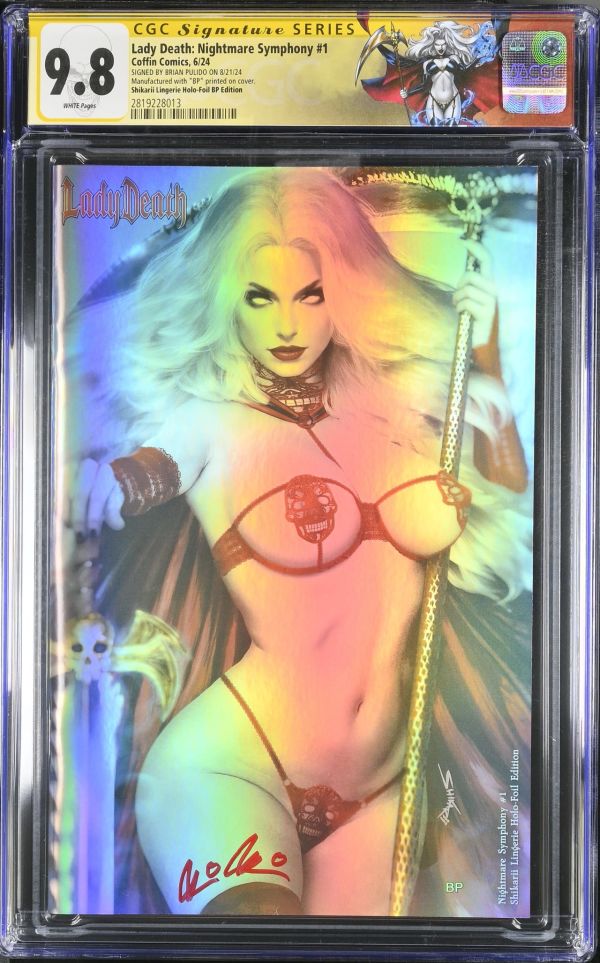 Image for Lady Death: Nightmare Symphony #1 CGC 9.8 Signed by Brian Pulido