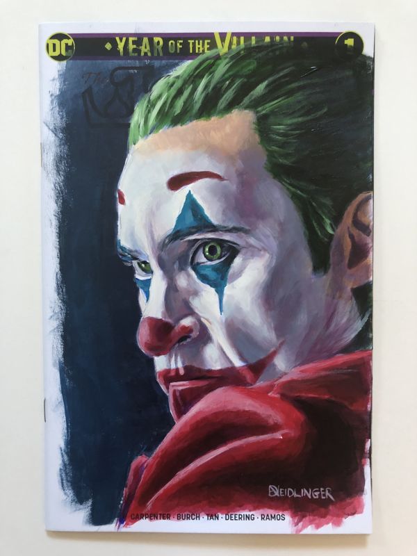 Image for Joaquin Phoenix Joker Painted Sketch Cover