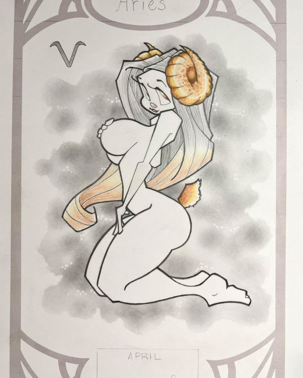 Image for 11X17 Comic Sketch Calendar Page Original Art