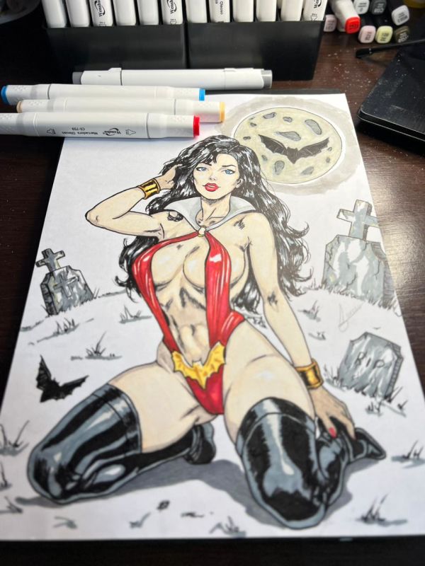 Image for Vampirella Pin Up Art by Renato 