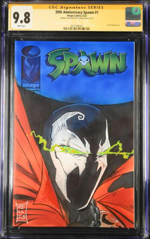 Image for 30th Anniversary Spawn #1 CGC 9.8 Signed & Sketched by Kyle Willis