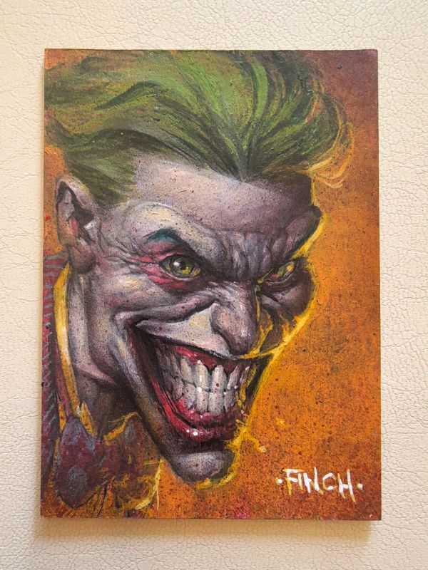Image for Joker Sketch Card by David Finch