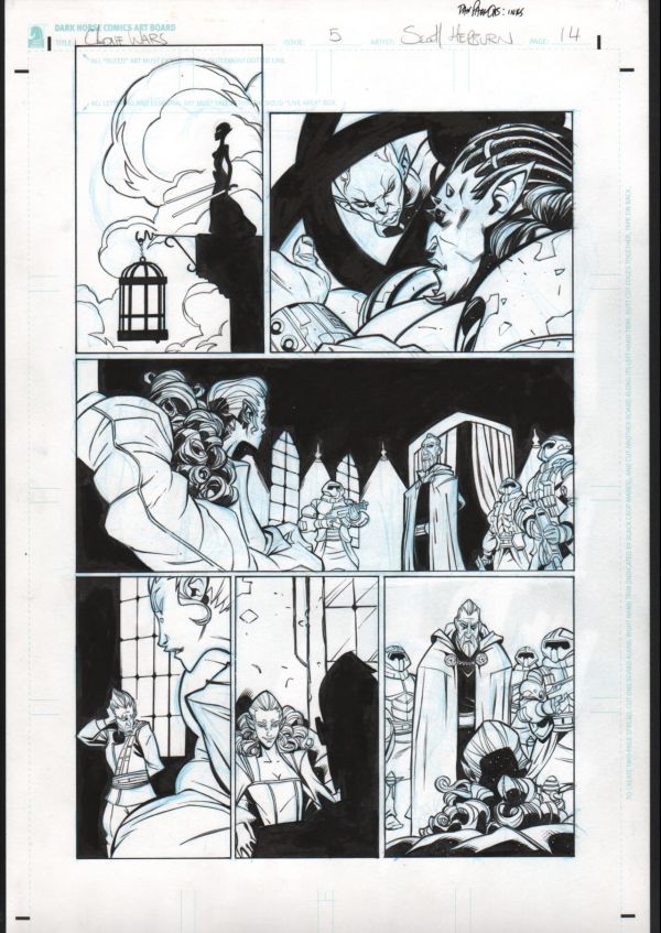 Image for Star Wars Clone Wars 5 Page 14 Scott Hepburn and Dan Parsons. Signed by Dan Parson