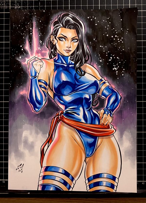Image for Psylocke Original Art by Junior Maia