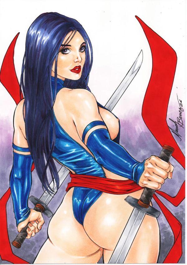 Image for Psylocke 9x12 by Mariah Benes