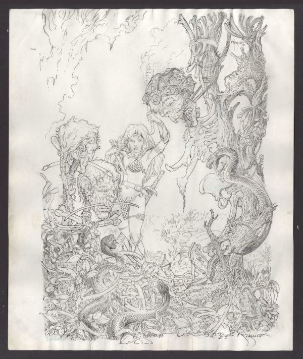 Image for Red Sonja: Vacant Shell #1 Cover by Mike Kaluta (14x17)