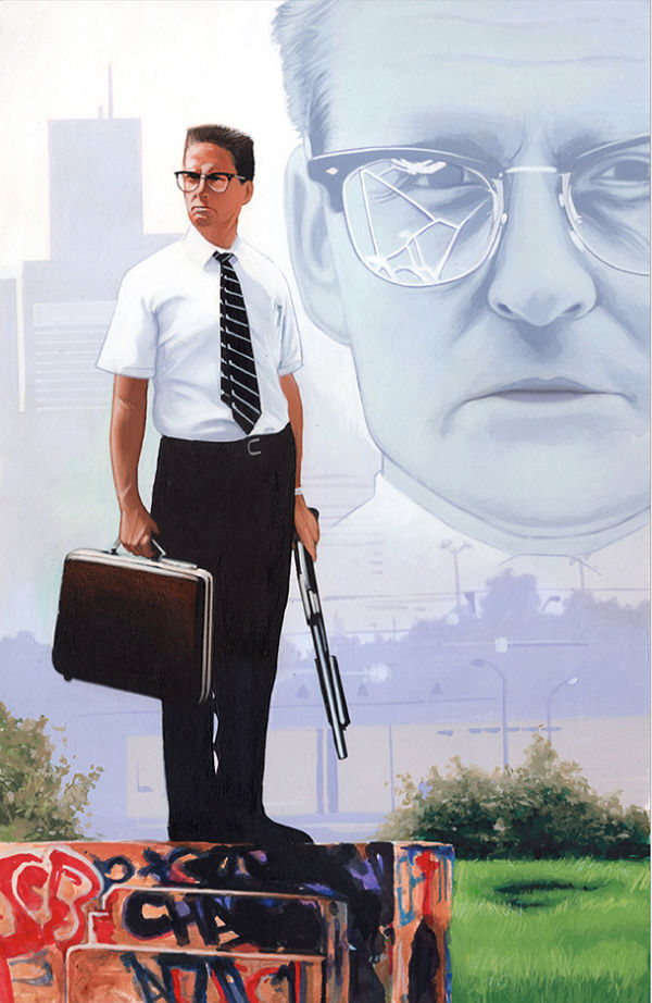 Image for "Falling Down" original mixed media painting, 11x17" from Dave Nestler
