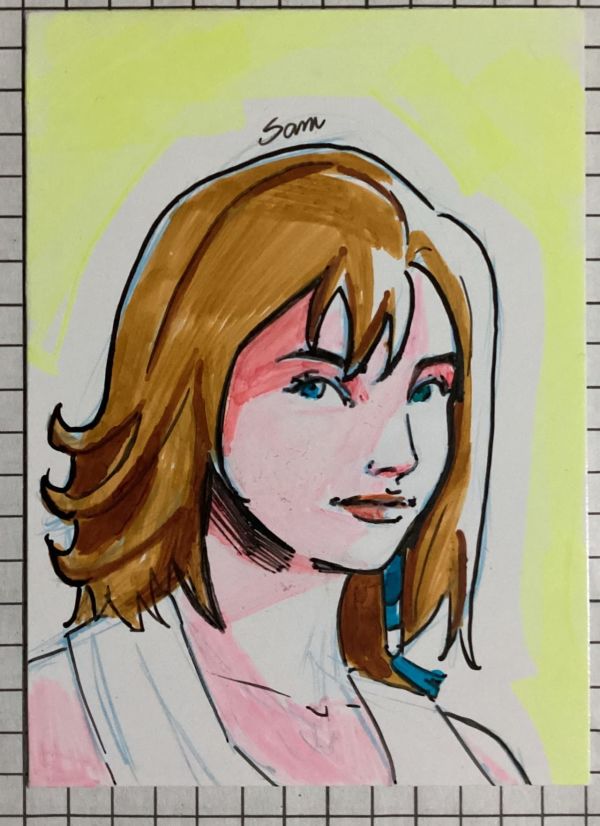 Image for Yuna, Final fantasy X - Personal Sketch Card 