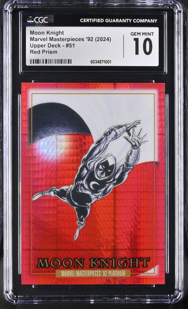Image for Moon Knight #51 Marvel Masterpieces '92 Red Prism CGC 10