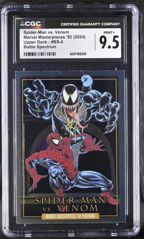 Image for Spider-Man vs. Venom #BS-4 Marvel Masterpieces '92 CGC 9.5