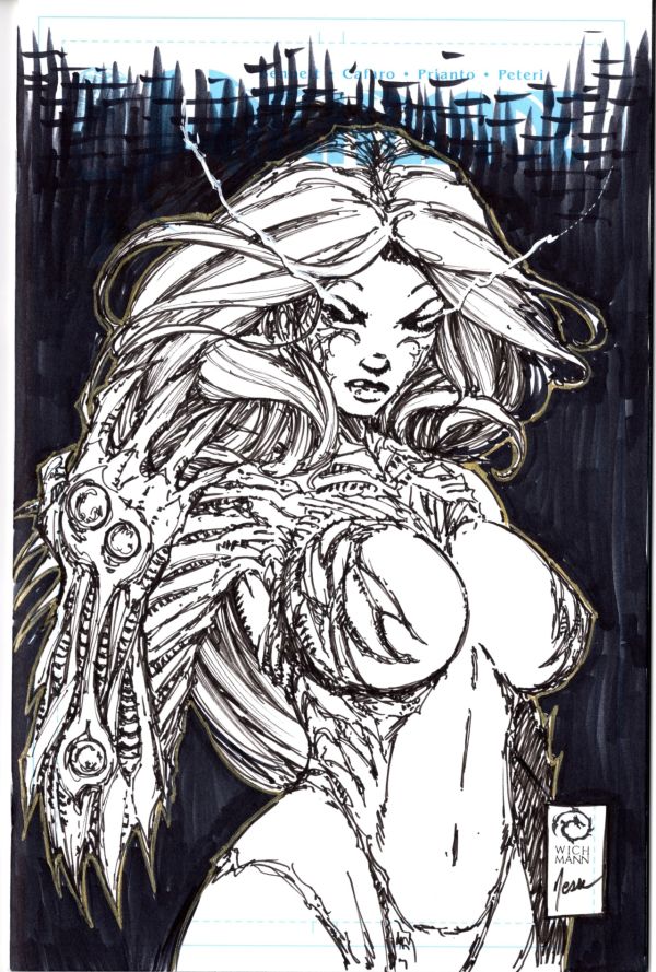 Image for Witchblade #1 Sketch Cover by Jesse Wichmann 