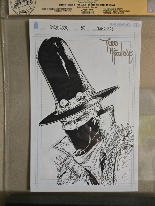 Image for Gunslinger Spawn Sketch by Todd McFarlane