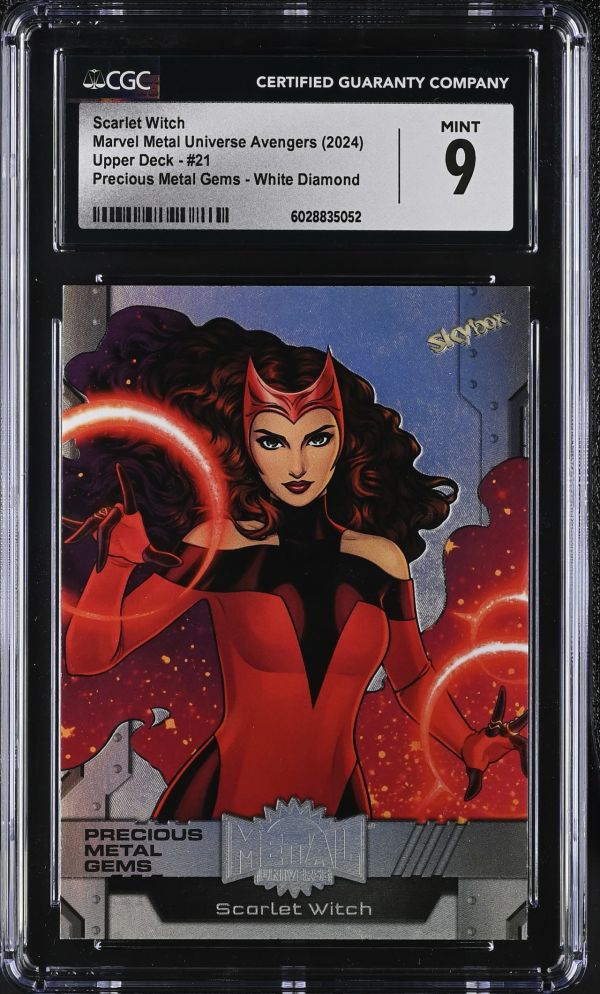 Image for Scarlet Witch #21 Marvel Metal Universe Avengers CGC 9